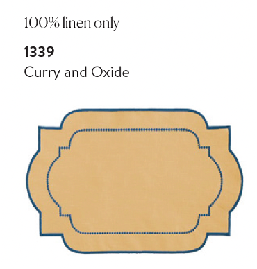 ADELE PLACEMAT IN CURRY AND OXIDE
