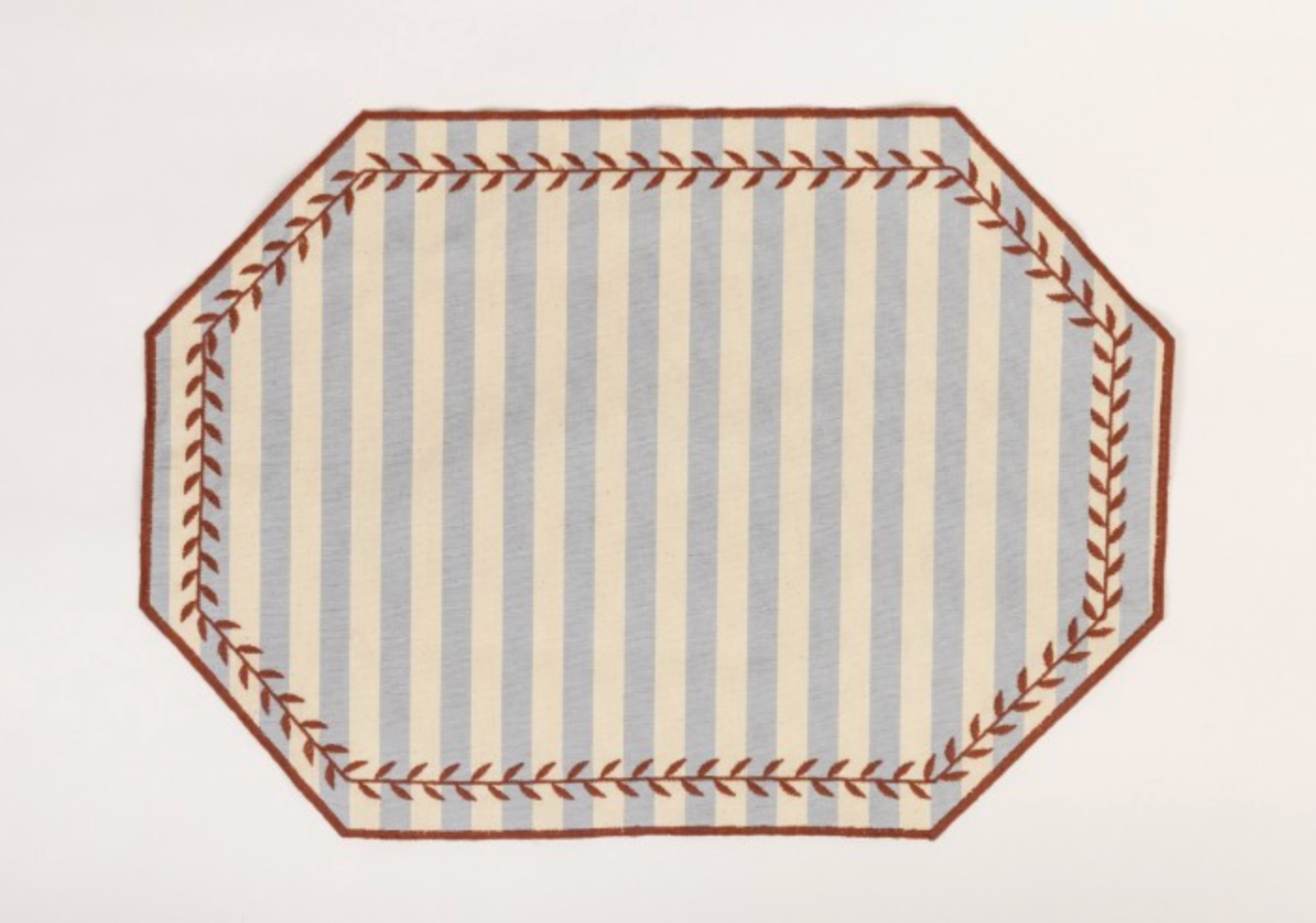 "Lauro" Placemat | Riga Capri Azzurro & Terracotta