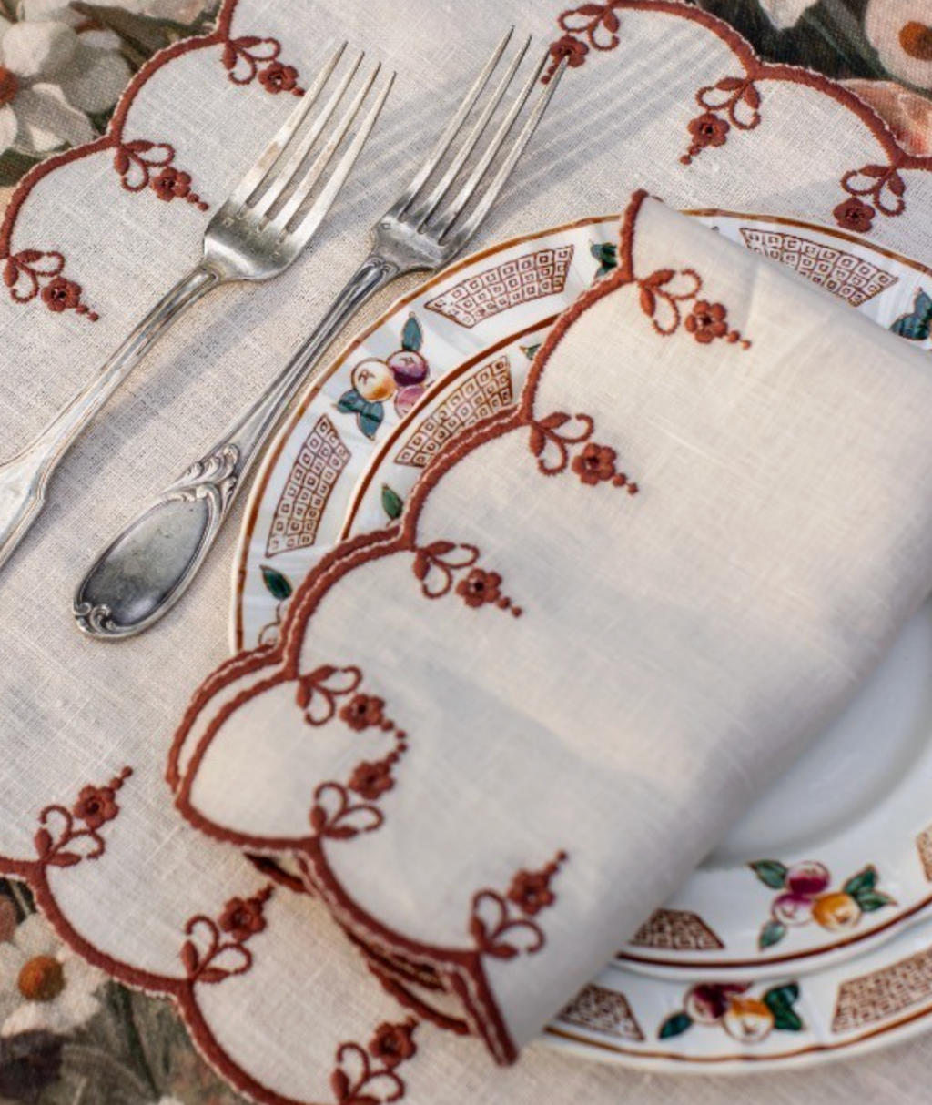 CARLOTA NAPLKIN SALE MARINO TERRACOTA