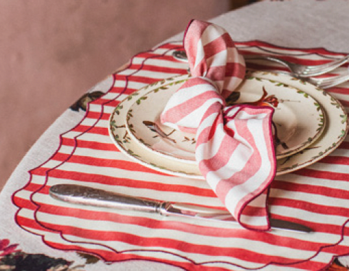 FILO NAPKIN IN RIGA CAPRI - CUORE MIO