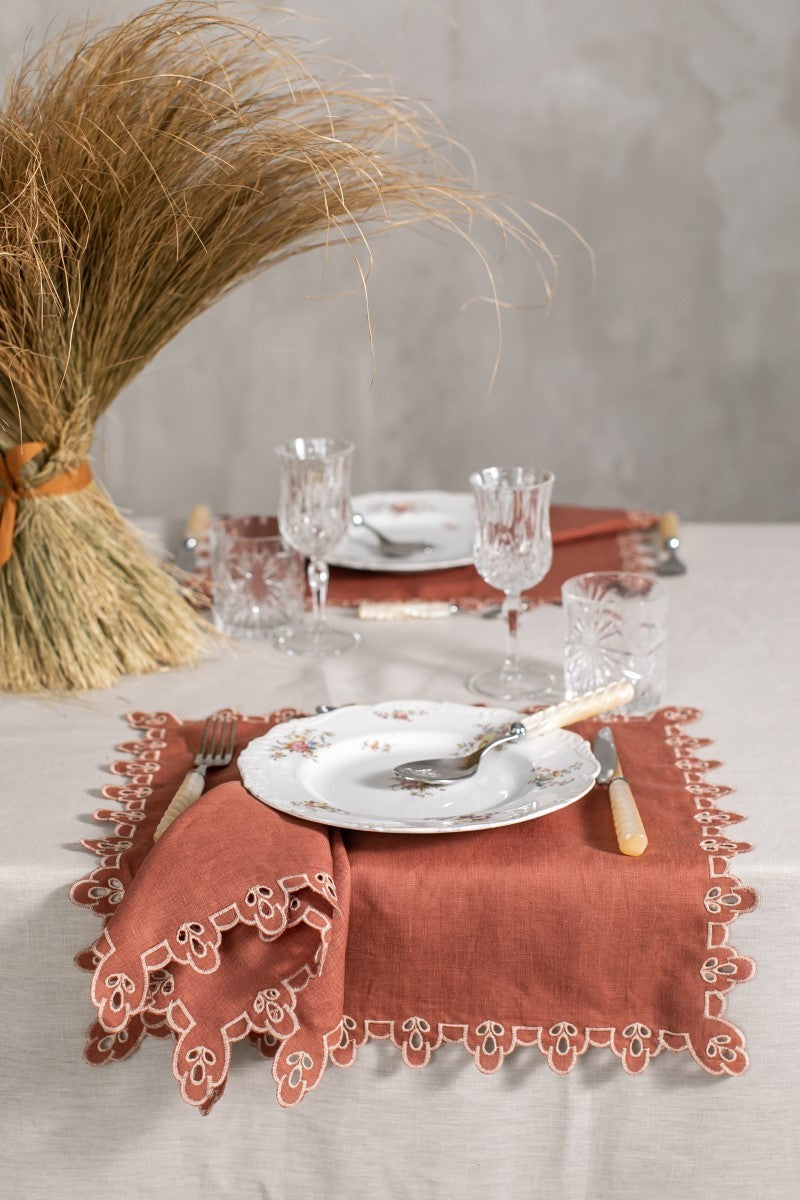 AMALFI NAPKIN IN TERRACOTA - SALE MARINO