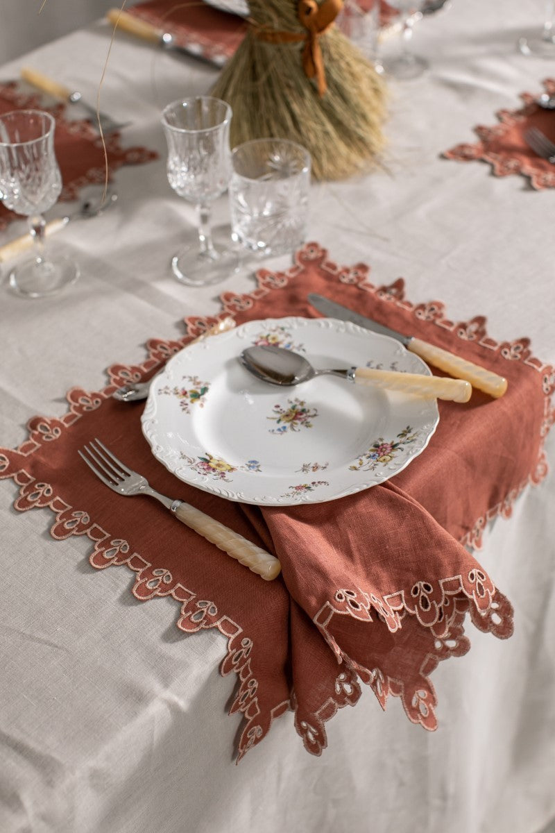 AMALFI NAPKIN IN TERRACOTA - SALE MARINO