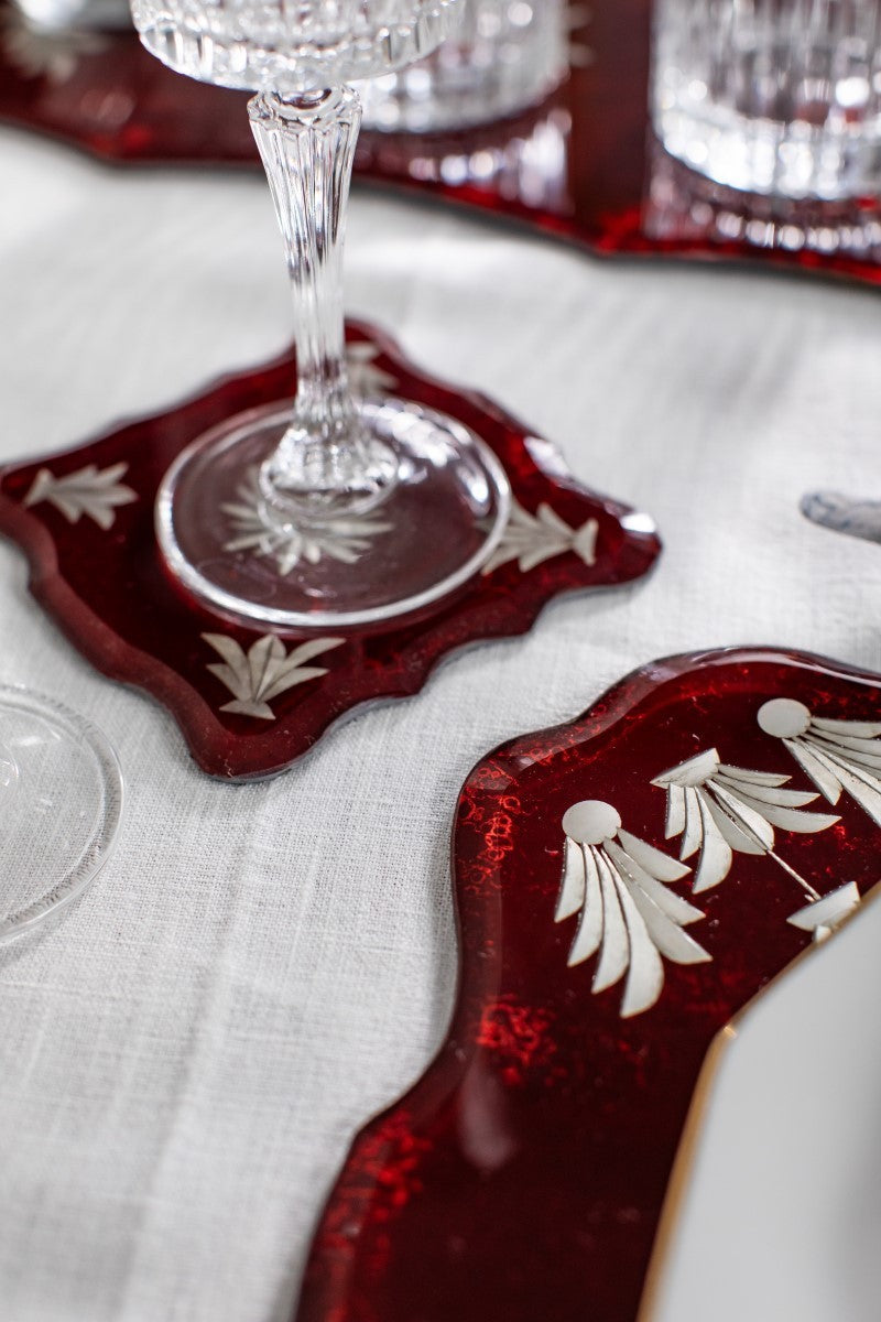 FIRENZE GLASS COASTER - CUORE MIO