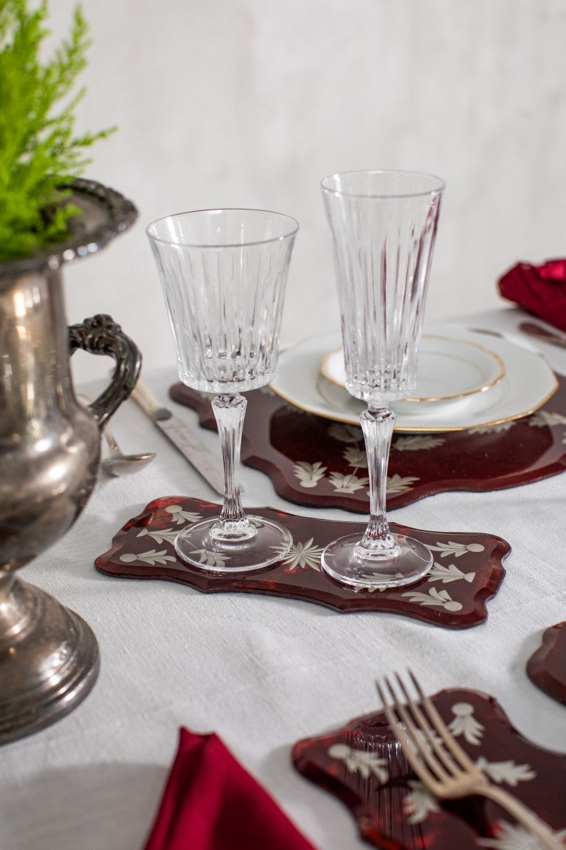 FIRENZE GLASS COASTER - CUORE MIO 12 X 25