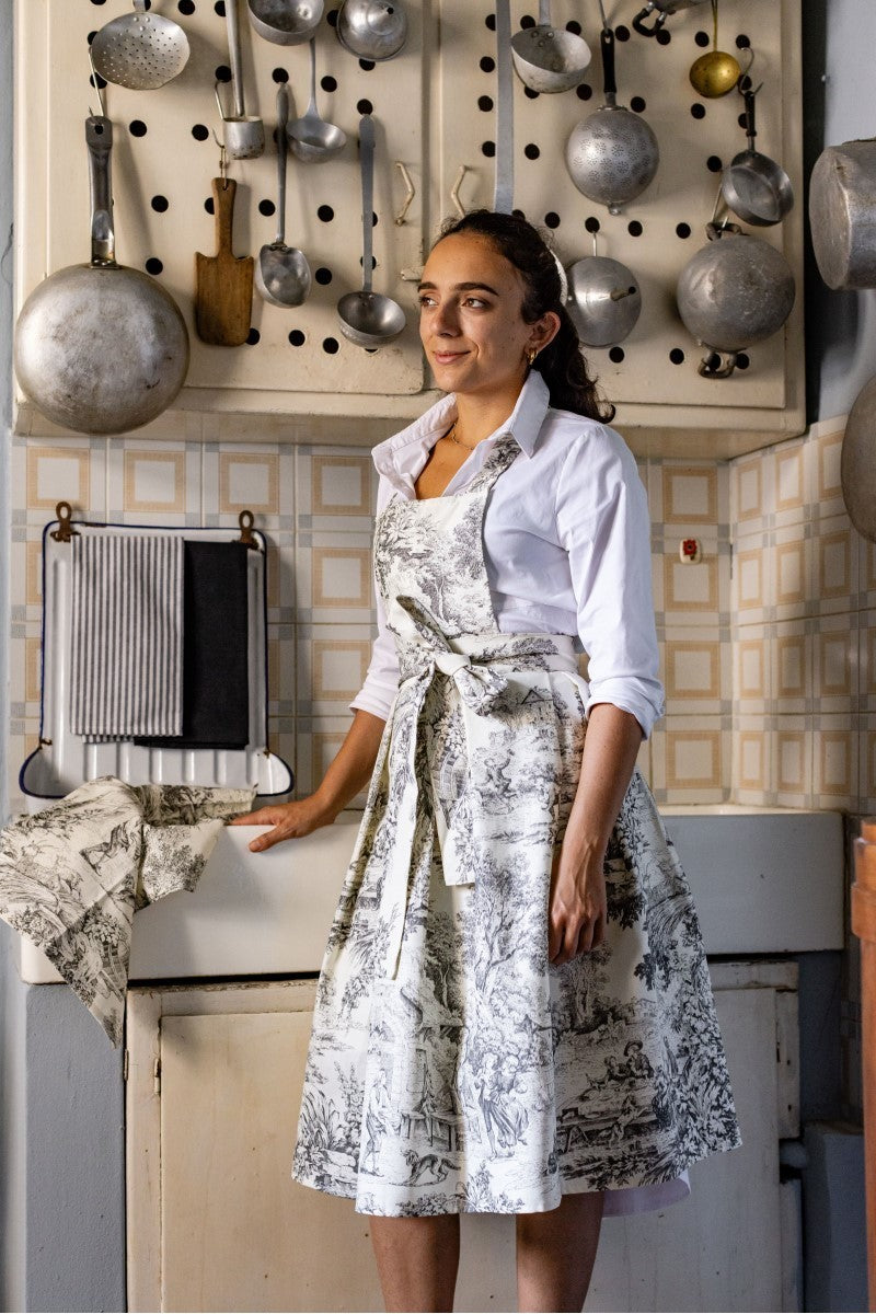 GILDA APRON IN TDJ NERO