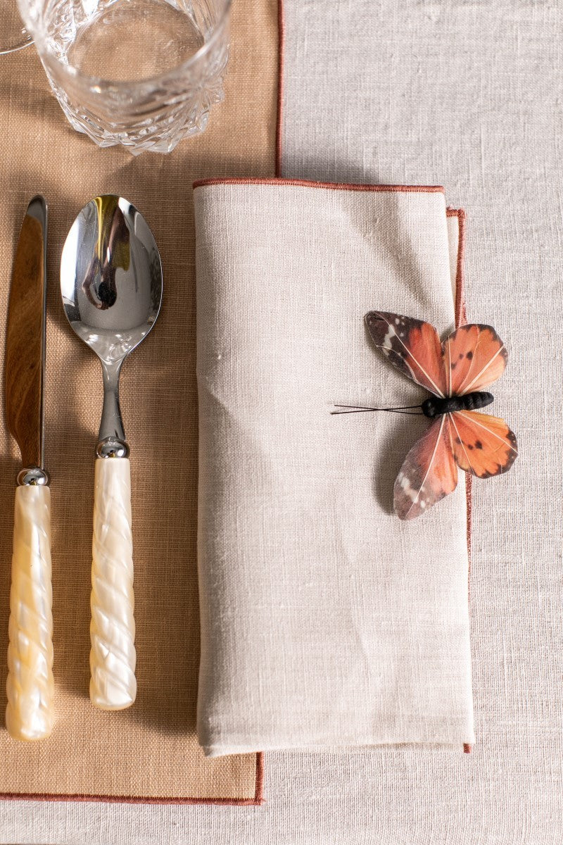 FILO NAPKIN IN SALE MARINO - TERRACOTA