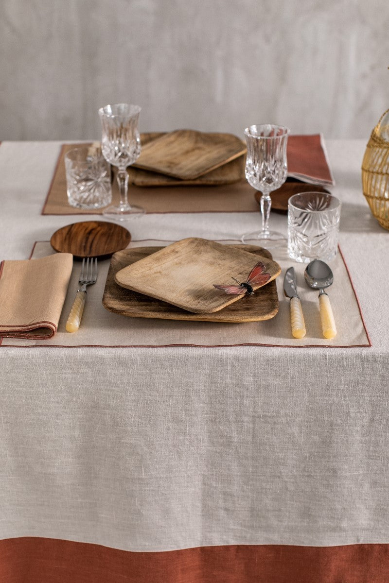 FILO PLACEMAT IN SALE MARINO - TERRACOTA