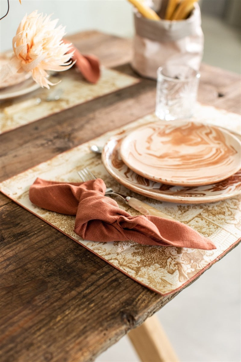 FILO PLACEMAT IN TDJ OCRA - TERRACOTA