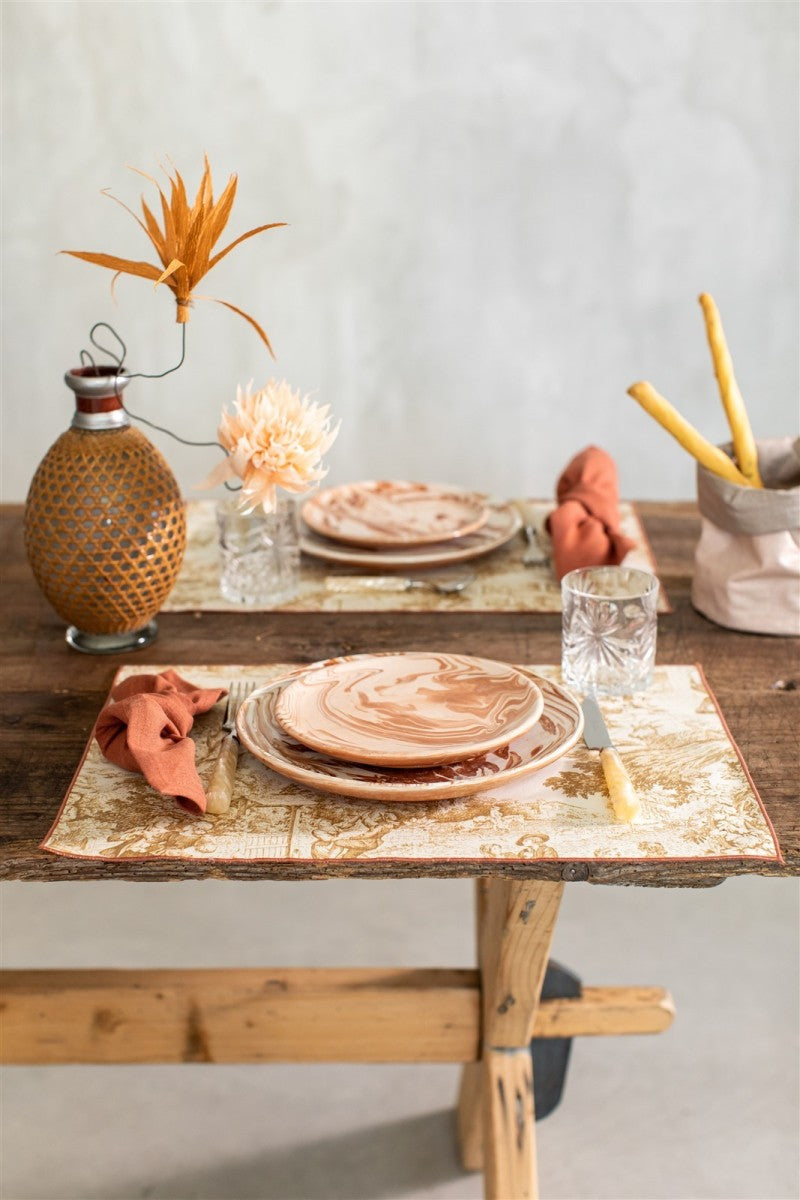 FILO PLACEMAT IN TDJ OCRA - TERRACOTA