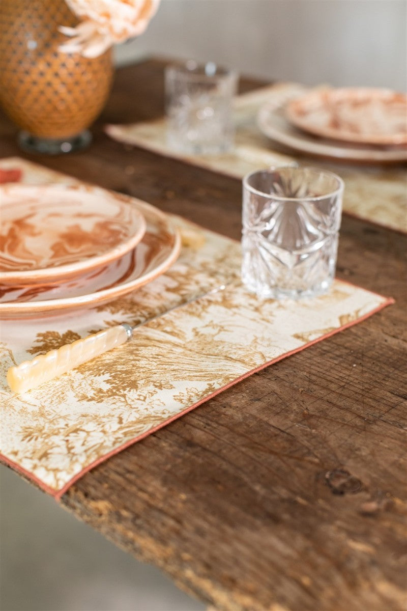 FILO PLACEMAT IN TDJ OCRA - TERRACOTA
