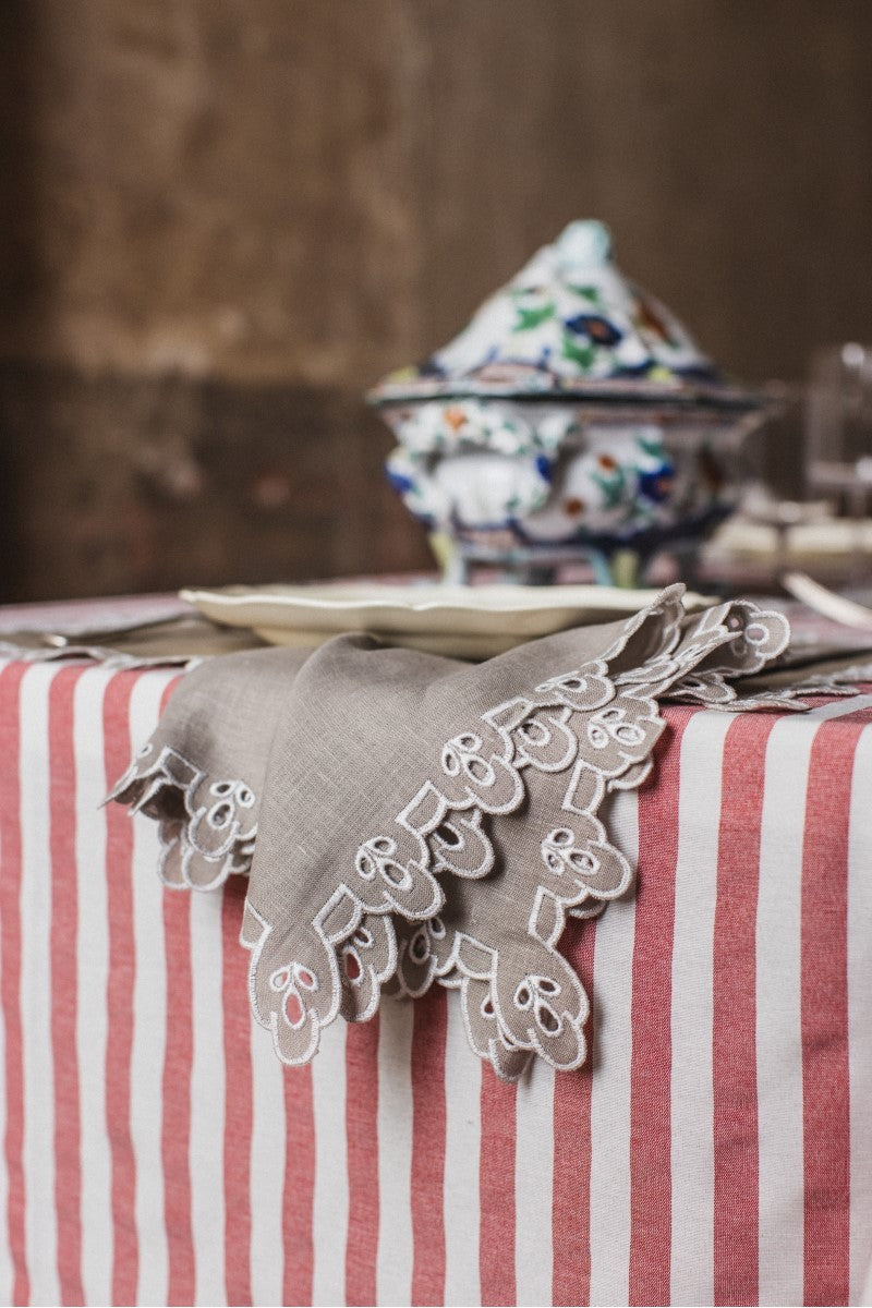 AMALFI NAPKIN IN SABBIA - AVORIO