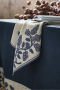 QUERCIA NAPKIN IN DEEP BLUE - GHIACCIO