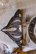 TECLA NAPKIN IN MASTICE -  CARBONE