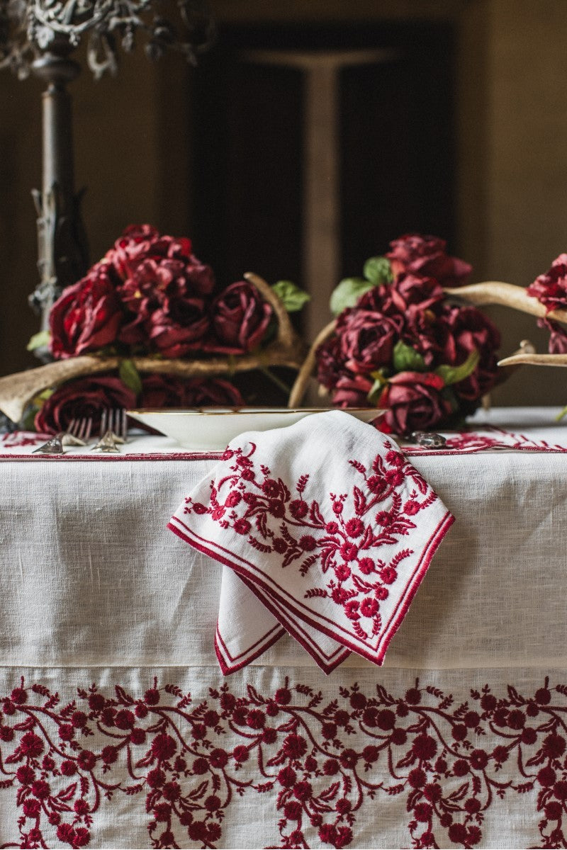 VENARIA NAPKIN IN AVORIO - CUORE MIO